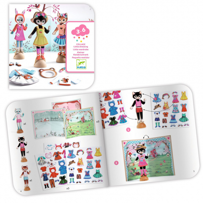 Joc creativ Mica garderoba, Djeco, 3-6 ani [4]