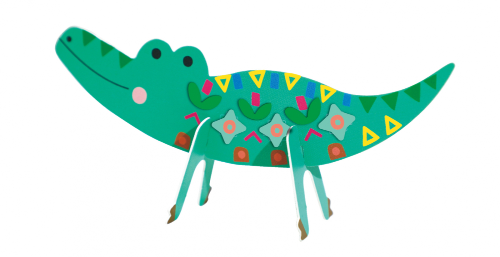 Joc creativ Stick N Play cu scene 3D si stickere repozitionabile - Animale Safari [8]