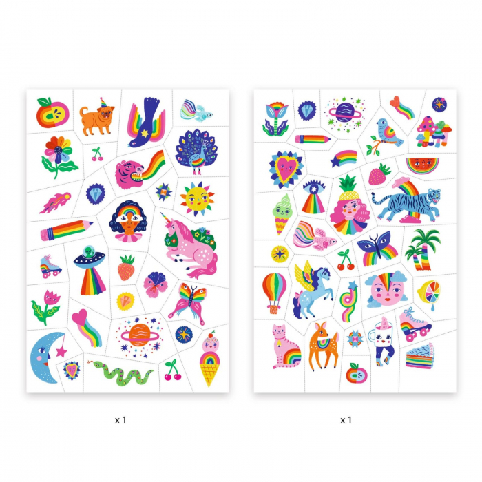 Joc creativ Tatuaje Djeco Curcubee, 2-3 ani + [2]
