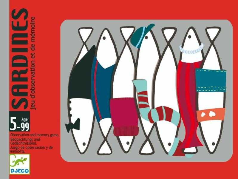 Joc cu carti Djeco Sardine, 6-7 ani + [2]