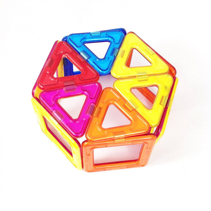 Joc de constructie magnetic - 14 piese, MAGPLAYER, 2-3 ani + [3]