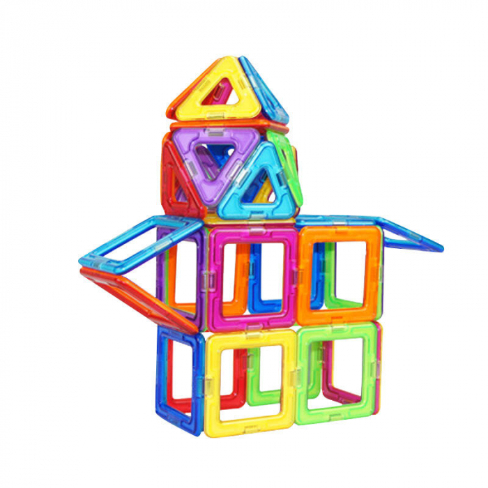 Joc de constructie magnetic - 46 piese, MAGPLAYER, 2-3 ani + [3]
