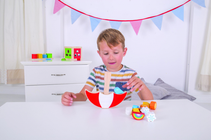 Joc de echilibru - Balanta meteo, BIGJIGS Toys, 2-3 ani + [3]