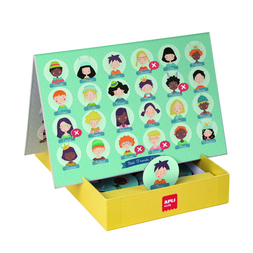 Joc de familie 2 in 1 Cine sunt eu, cu tablă reversibilă , 48 de piese, Apli Kids, +5 ani [3]