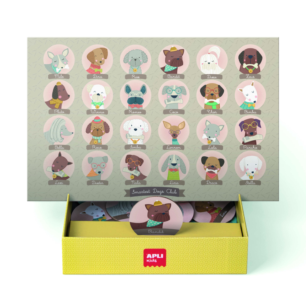 Joc de familie 2 in 1 Cine sunt eu, cu tablă reversibilă , 48 de piese, Apli Kids, +5 ani [5]