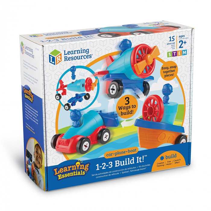 Joc de indemanare - 1, 2, 3 Hai sa construim, Learning Resources, 2-3 ani + [11]