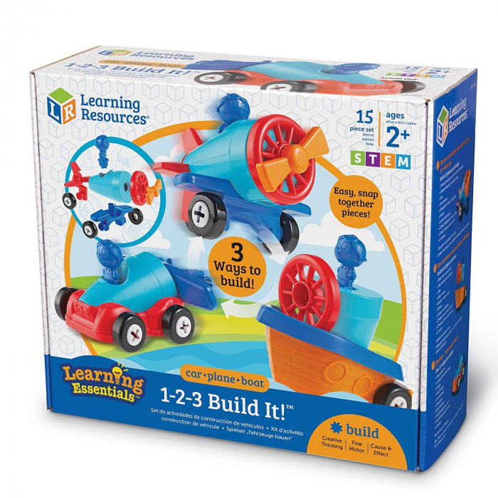 Joc de indemanare - 1, 2, 3 Hai sa construim, Learning Resources, 2-3 ani + [10]