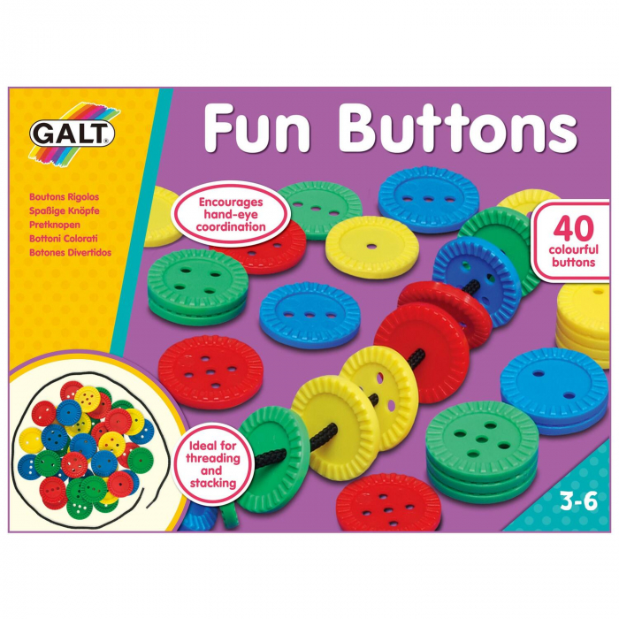 Joc de indemanare Fun Buttons, Galt, 2-3 ani + [3]