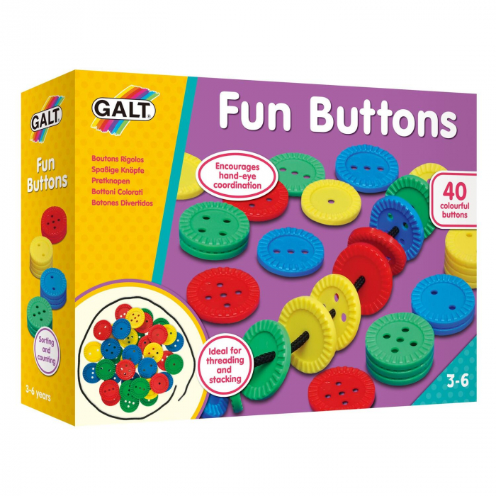 Joc de indemanare Fun Buttons, Galt, 2-3 ani + [4]