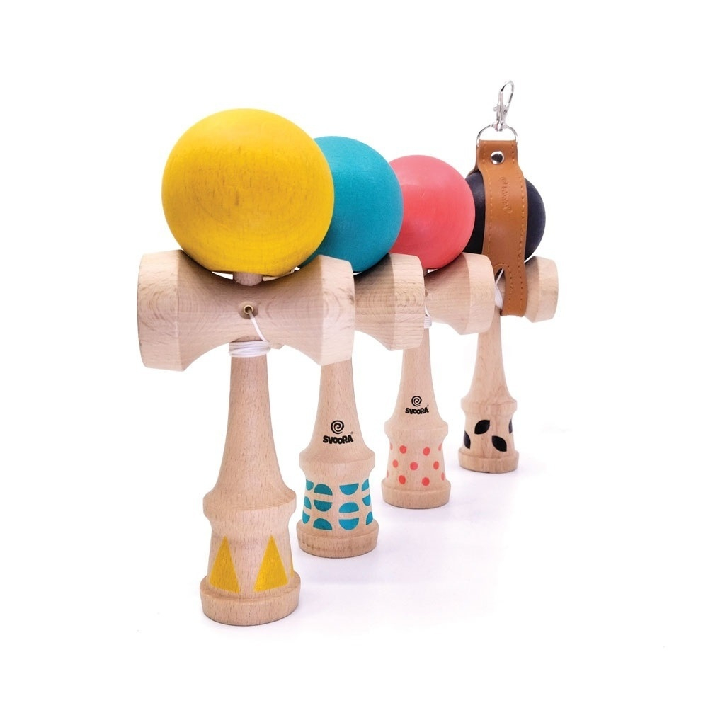 Joc de indemanare Kendama din lemn, Svoora, 6 ani+ [4]