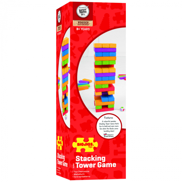 Joc de indemanare -Turnuletul instabil, BIGJIGS Toys, 2-3 ani + [4]
