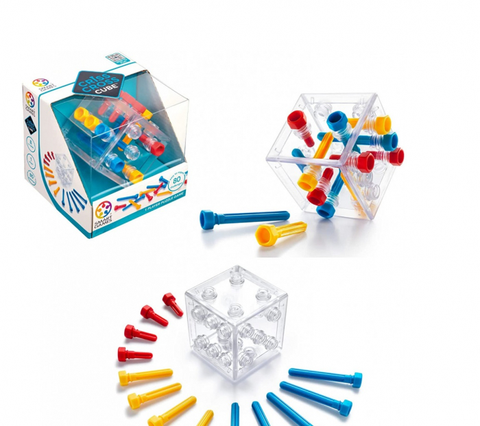 Smart Games - Criss Cross Cube, joc de logica cu 80 de provocari, 8+ ani [3]