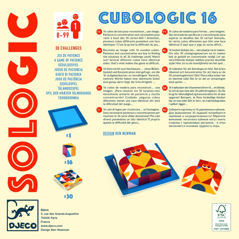 Joc de logica Cubologic 16 Djeco, 6-7 ani + [5]