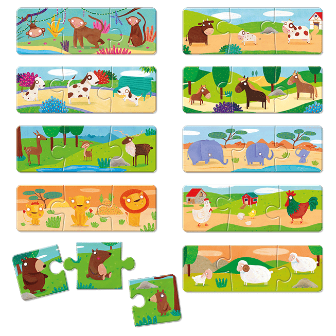 Joc de logica Montessori - Familii de Animale, Ludattica, 3 - 5 ani [4]