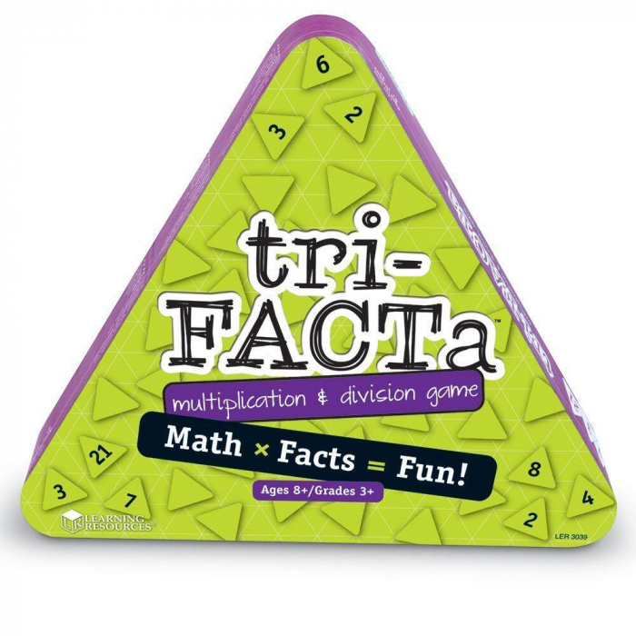 Joc de matematica tri-FACTa - Inmultiri si impartiri, Learning Resources, 8-9 ani + [5]