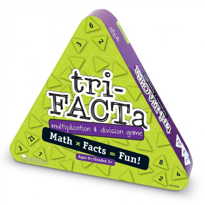 Joc de matematica tri-FACTa - Inmultiri si impartiri, Learning Resources, 8-9 ani + [2]