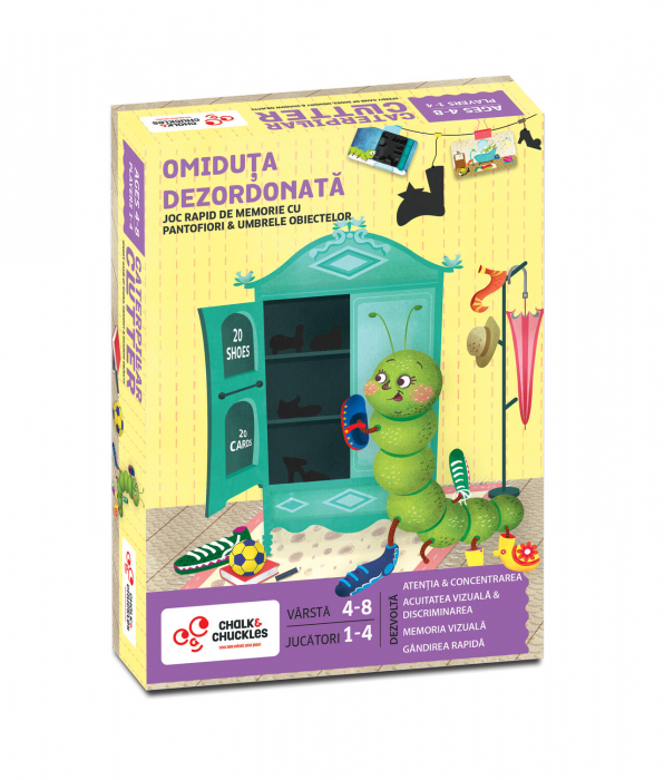 Joc de memorie - Omiduta dezordonata, Chalk and Chuckles, 4-5 ani + [6]