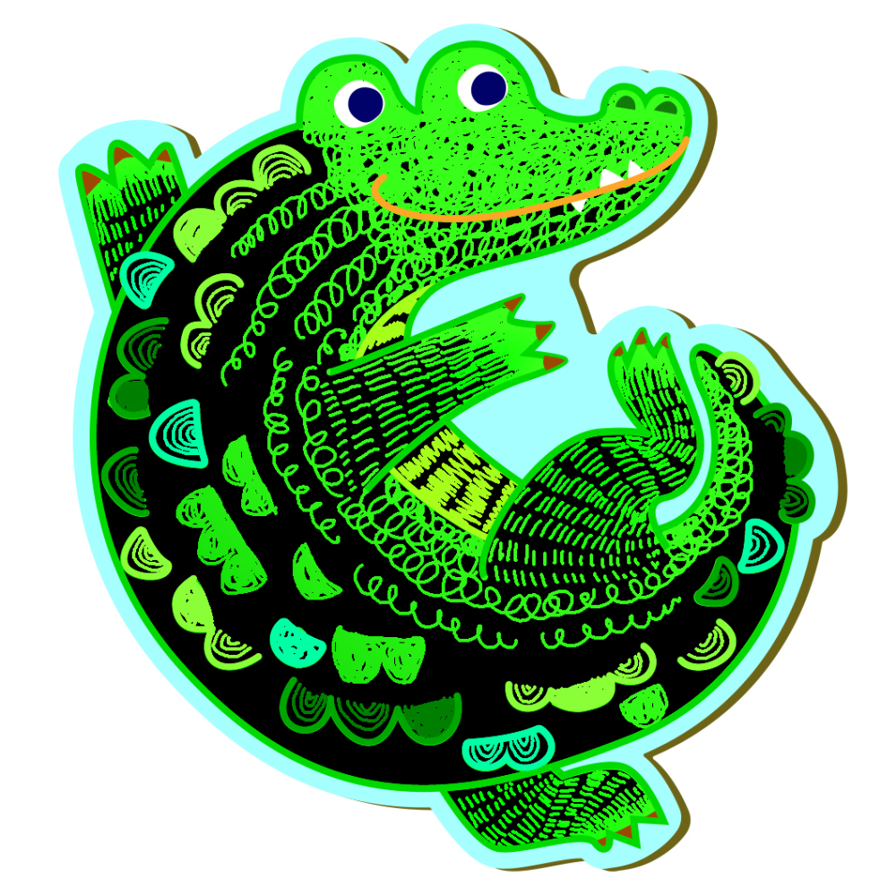 Joc de pescuit 2in1 razuibil - Scratch  N  Catch- Animale Jungla [7]