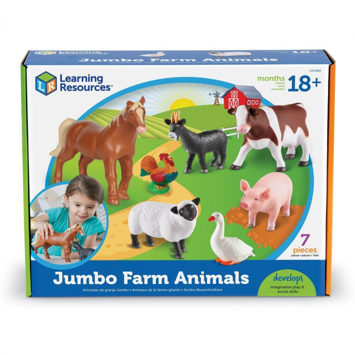 Joc de rol - Animalute de la ferma, Learning Resources, 1-2 ani + [4]