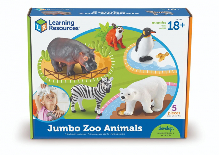 Joc de rol - Animalute de la Zoo, Learning Resources, 1-2 ani + [4]
