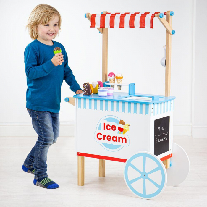 Joc de rol - Carucior de inghetata, BIGJIGS Toys, 2-3 ani + [4]