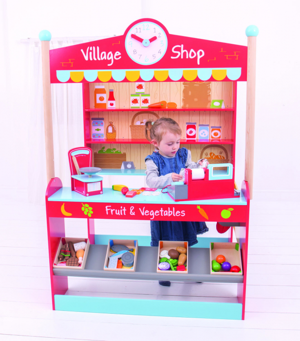 Joc de rol - Magazinul oraselului, BIGJIGS Toys, 2-3 ani + [10]