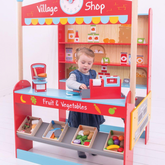 Joc de rol - Magazinul oraselului, BIGJIGS Toys, 2-3 ani + [11]