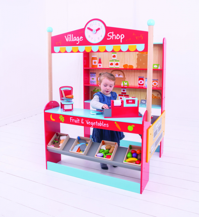Joc de rol - Magazinul oraselului, BIGJIGS Toys, 2-3 ani + [9]