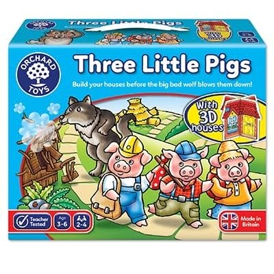 Joc de societate Cei trei purcelusi THREE LITTLE PIGS, Orchard Toys, 2-3 ani + [2]
