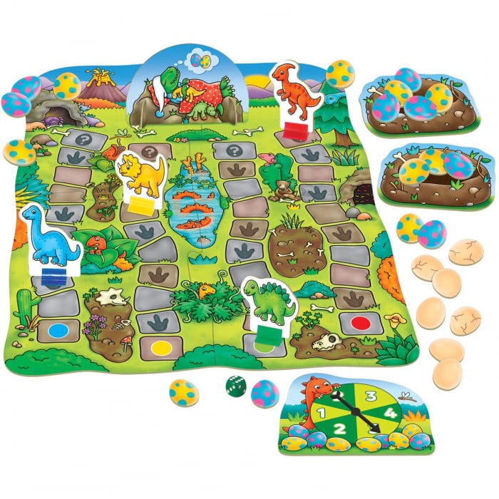 Joc de societate Dinozauri care Sforaie DINO-SNORE-US, Orchard Toys, 4-5 ani + [3]