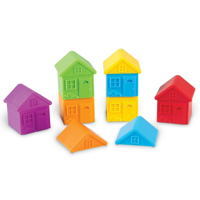 Joc de sortare - Casute colorate, Learning Resources, 2-3 ani + [4]