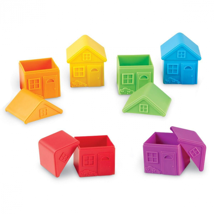Joc de sortare - Casute colorate, Learning Resources, 2-3 ani + [3]