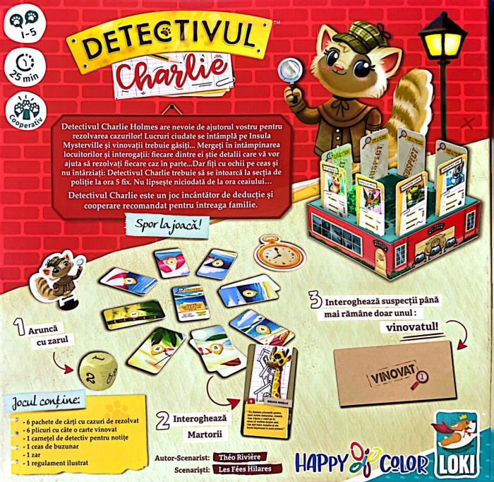 Joc de strategie si cooperare Detectivul Charlie, Loki, +7 ani [7]