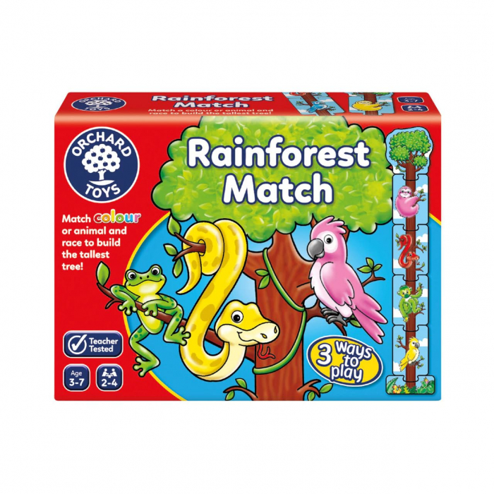 Joc educativ Concurs in Padurea Tropicala RAINFOREST MATCH, Orchard Toys, 2-3 ani + [2]
