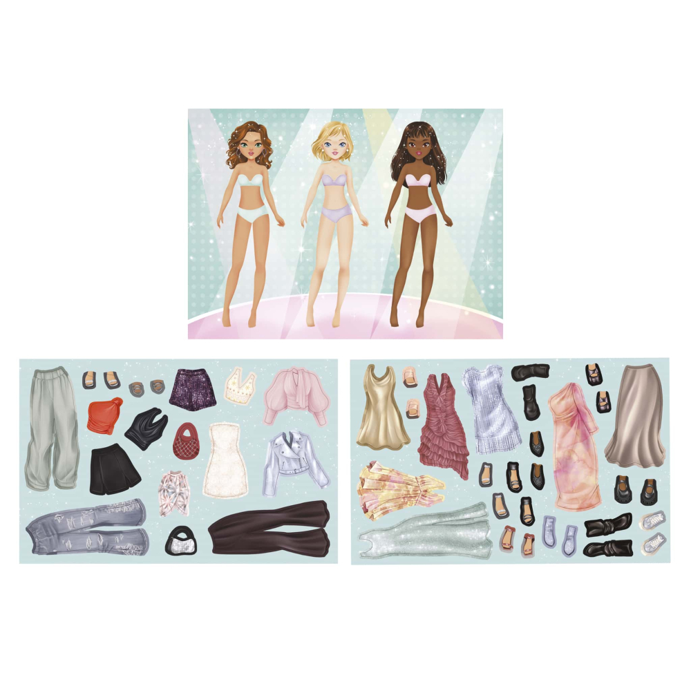 Joc educativ cu piese magnetice Imbraca personajul,  43 piese Apli Kids, +5 ani [4]