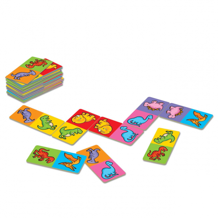 Joc educativ Domino Dinozauri DINOSAUR DOMINOES, Orchard Toys, 2-3 ani + [4]