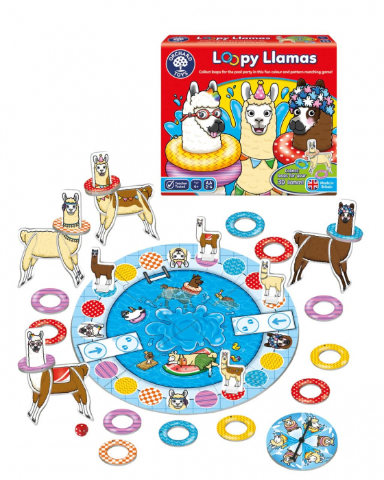 Joc educativ Lame cu colaci LOOPY LLAMAS, Orchard Toys, 4-5 ani + [2]