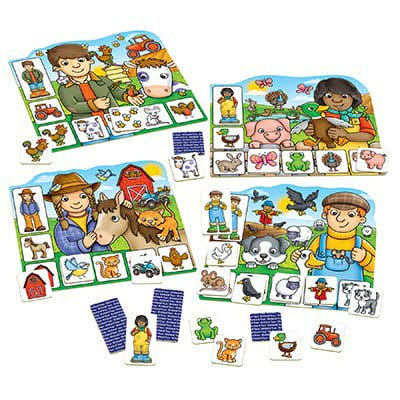 Joc educativ Loto OLD MACDONALD, Orchard Toys, 2-3 ani + [6]