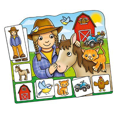 Joc educativ Loto OLD MACDONALD, Orchard Toys, 2-3 ani + [3]