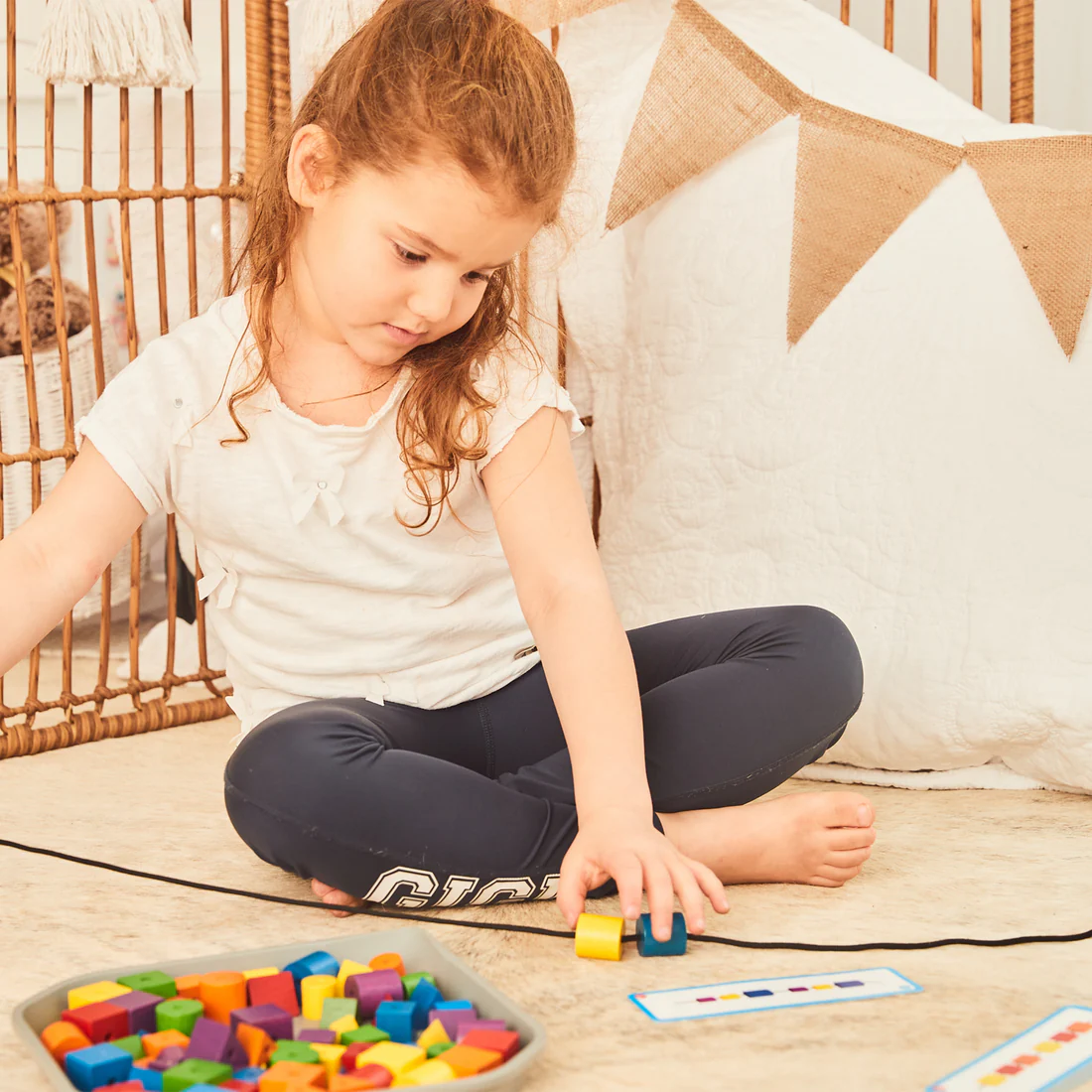 Joc educativ margele insiruite, 72 bucati [5]