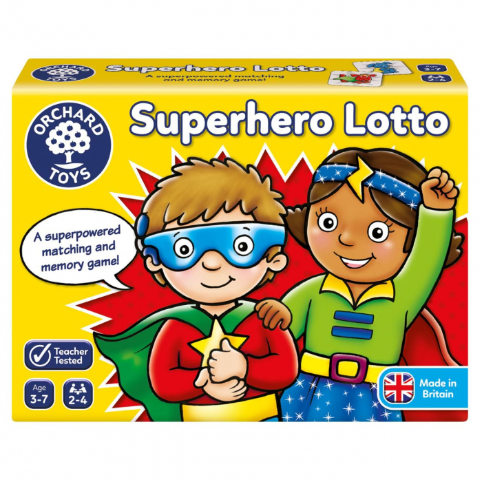 Joc educativ Supererou SUPERHERO LOTTO, Orchard Toys, 2-3 ani + [2]