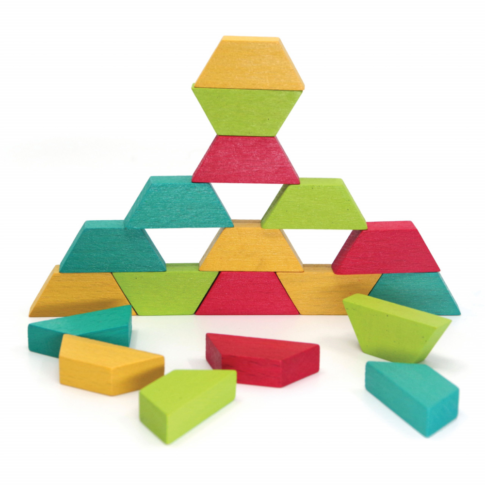 Joc educativ tip mozaic cu forme trapezoidale, Natura [4]