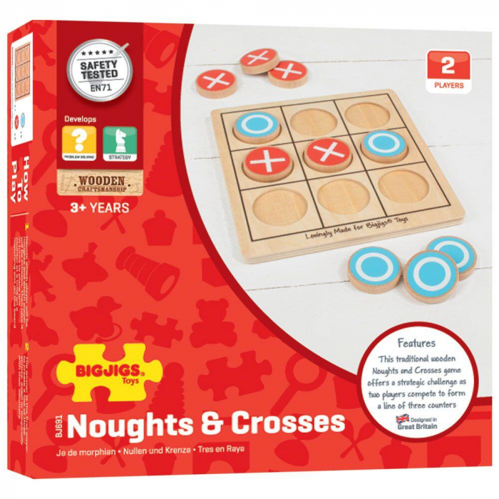 Joc educativ - X si Zero, BIGJIGS Toys, 2-3 ani + [5]