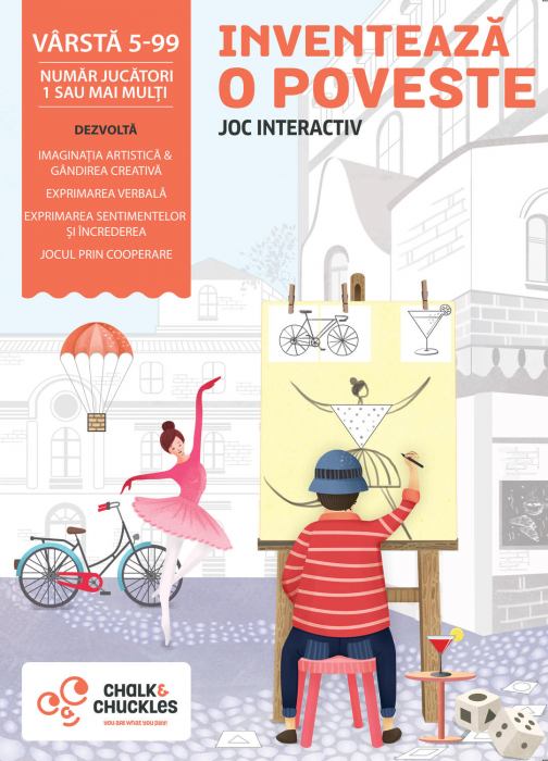 Joc interactiv - Inventeaza o poveste, Chalk and Chuckles, 4-5 ani + [6]