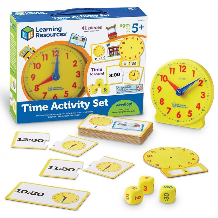 Joc - Invatam ceasul, Learning Resources, 4-5 ani + [3]