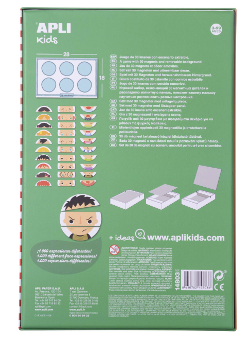 Joc magnetic Emotii - Creeaza Expresii, Apli Kids, +3 ani [4]
