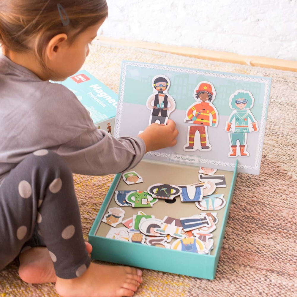 Joc magnetic Meserii - Creeaza personaje, Apli Kids, +3 ani [3]