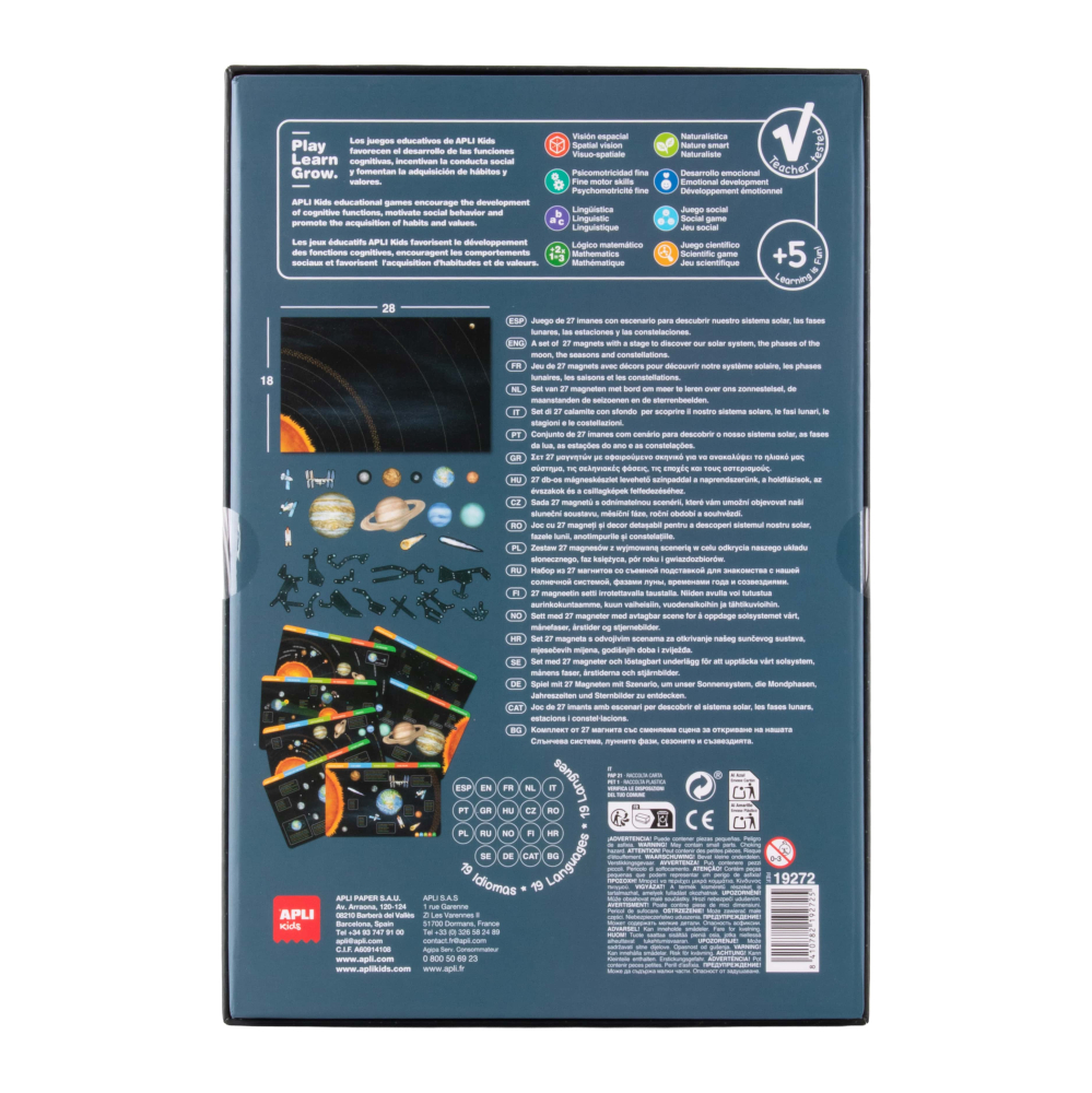 Joc magnetic Sistemul Solar, Apli Kids, +5 ani [3]