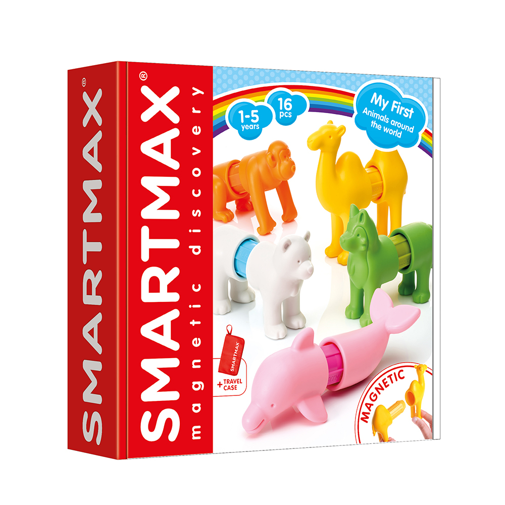 Joc magnetic Smart Max, My First Animals Around the World, Primele mele animale din intreaga lume, 16 piese [1]