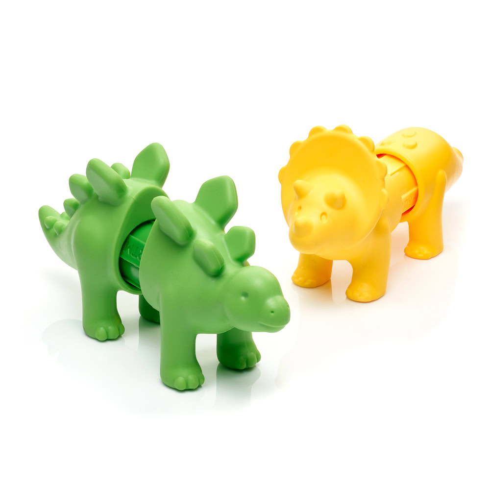 Joc magnetic Smart Max, My First Stories: Dino Friends, Carte cu povesti si dinozauri - 7 piese [8]